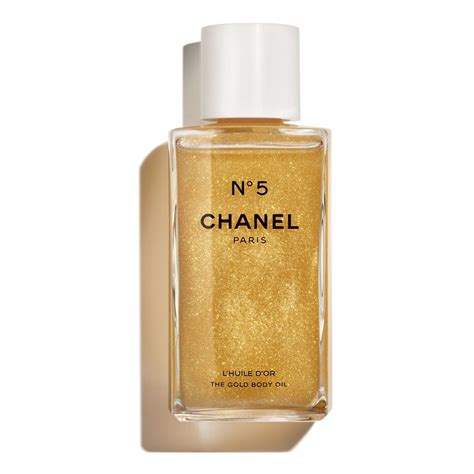 chanel body oil glitter|Chanel the gold oil.